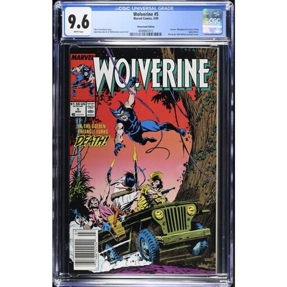 Wolverine #5 (1988)(Newsstand) RARESharp !- CGC 9.6/WP865012